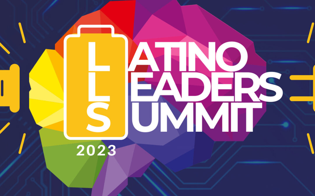 Daniel hosts a fireside chat with Martha Revelo at the Latino Leaders Summit